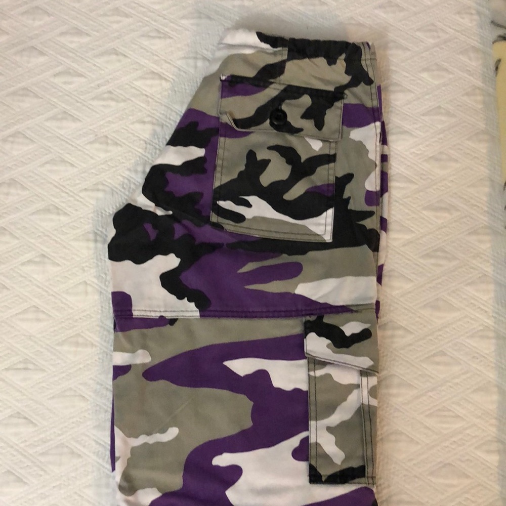 Purple camo pants